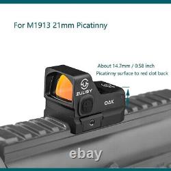 Shake Awake Tactical Red Dot Reflex Sight OAK RMR Cut for PSA Dagger Glock MOS