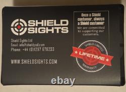 Shield Sights SMSC 4MOA Glass Red Dot Sight for Handgun 1x Waterproof Black
