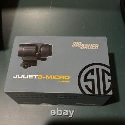 Sig Sauer JULIET3-MICRO 3x Magnifier, 3x22mm, Push-Button Mount, FDE SOJ3M011