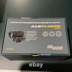 Sig Sauer JULIET3-MICRO 3x Magnifier, 3x22mm, Push-Button Mount, FDE SOJ3M011