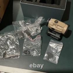 Sig Sauer JULIET3-MICRO 3x Magnifier, 3x22mm, Push-Button Mount, FDE SOJ3M011