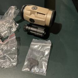 Sig Sauer JULIET3-MICRO 3x Magnifier, 3x22mm, Push-Button Mount, FDE SOJ3M011