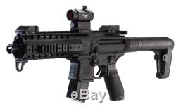 Sig Sauer MPX. 177 Cal Air Rifle CO2 30 Round Pellet Gun with Red Dot Sight, Black