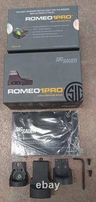 Sig Sauer ROMEO1PRO 1x30mm 3 MOA Reflex Red Dot Sight with Shroud, Black SOR1P100