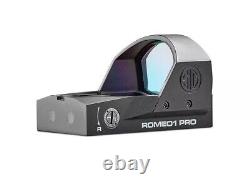 Sig Sauer ROMEO1PRO 1x30mm 6 MOA Reflex Red Dot Sight with Shroud, Black- SOR1P101
