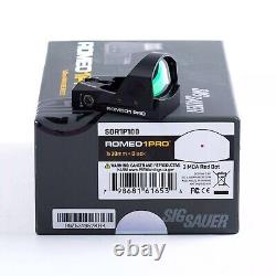Sig Sauer ROMEO1PRO 1x30mm 6 MOA Reflex Red Dot Sight with Shroud, Black- SOR1P101