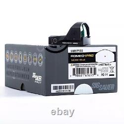 Sig Sauer ROMEO1PRO 1x30mm 6 MOA Reflex Red Dot Sight with Shroud, Black- SOR1P101