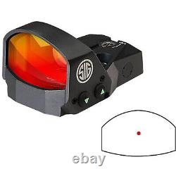 Sig Sauer ROMEO1 1X30mm Reflex Red Dot Sight, 6 MOA Red Dot Reticle, Black