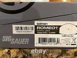 Sig Sauer ROMEO1 Reflex Sight 3MOA Red Dot SOR11001 Glock MOS Mount Shroud