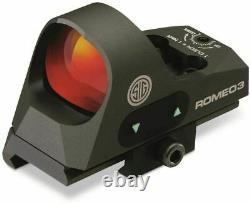 Sig Sauer ROMEO3 1x25 mm Reflex Sight 1 MOA Red Dot with Riser ROMEO 3 SOR31002