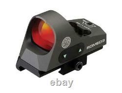 Sig Sauer ROMEO3 Reflex Sight 1x25mm 3 MOA Red Dot 1.0 MOA Adj M1913