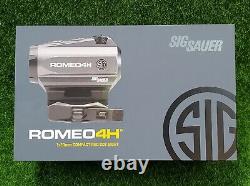 Sig Sauer ROMEO4H Red Dot Sight 1x20mm Mounts Illum Reticl, Graphite SOR43012