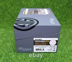 Sig Sauer ROMEO4H Red Dot Sight 1x20mm Mounts Illum Reticle, Graphite SOR43012