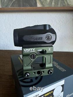 Sig Sauer ROMEO5 Gen II 1x20mm Red Dot Sight #SOR5101 PLUS Unity FAST MOUNT ODG