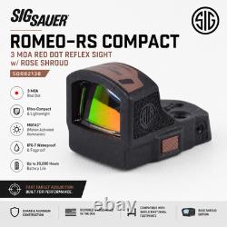 Sig Sauer ROMEO-RS COMPACT 3 MOA Red Dot Reflex Sight with ROSE Shroud SOR02138