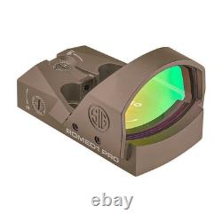 Sig Sauer Romeo1PRO Red Dot Sight 1x30mm 6 MOA Flat Dark Earth (FDE) SOR1P103