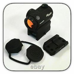 Sig Sauer Romeo5 1x20mm Red Dot Sight 2 MOA with Mounts SOR52001 M1913 Mount