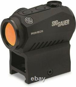 Sig Sauer Romeo5 1x20mm Red Dot Sight 2 MOA with Mounts SOR52001 M1913 Mount