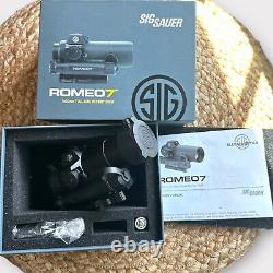 Sig Sauer Romeo7 FullSize 1X30mm 2 MOA Red Dot Sight & QR Mount Factory Refurb