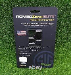 Sig Sauer RomeoZero Elite P365 32 MOA Circle / 2 MOA Red Dot Sight SOR01000