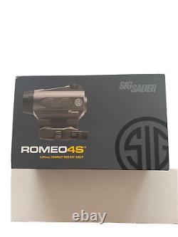 Sig Sauer Romeo 4S Red Dot Sight 1x20mm, QD Mount, Solar, Graphite SOR43022
