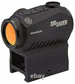 Sig Sauer Romeo 5 1x20mm New style 2 MOA Red Dot Sight with Mounts-SOR52001, Black