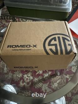Sig Sauer Romeo X-Pro 1x24mm Red 2 MOA Dot Sight Green/Black (SORX1000)