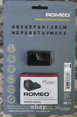 Sig Sauer Romeo Zero 1x18mm Ultra-Compact Micro Red Dot Sight 3 MOA SOR01300 NEW