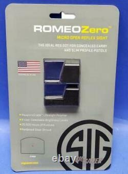 Sig Sauer Romeo Zero 3 Moa Micro Red Dot Sor01300 Reflex Sight Black