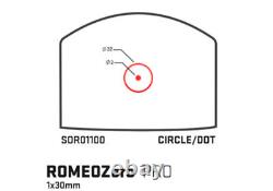 Sig Sauer SOR01100 ROMEOZERO-PRO 1X30MM 2 MOA Red Dot Sight 32 MOA Circle