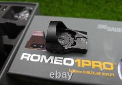Sig Sauer #SOR1P100 ROMEO1PRO 1x30mm 3 MOA Reflex Red Dot Sight with Shroud, Black