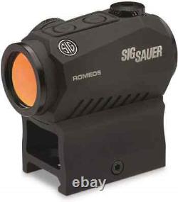 Sig Sauer SOR52001 Romeo5 1x20mm Compact 2 Moa Red Dot Sight Shake Awake Compact