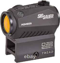 Sig Sauer SOR52010 Romeo5 1x20mm Compact 2 MOA Red Dot Sight, Tread Logo