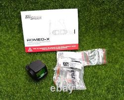 Sig Sauer #SORX1231 ROMEO-X Compact, Open, 3 MOA Reflex Red Dot Sight, Black