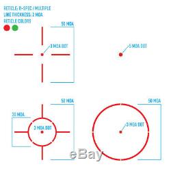 Sightmark Ultra Shot R-Spec Reflex Sight, Red/Green Dot with2 CR123 & Battery Case