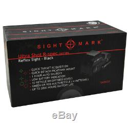 Sightmark Ultra Shot R-Spec Reflex Sight, Red/Green Dot with2 CR123 & Battery Case
