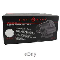Sightmark Wolverine 1x23 CSR Red Dot Sight 4 MOA Dot Reticle Matte Black
