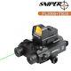 Sniper Fl3000 Green / Ir Laser Sight Combo Fit Night Vision With Red Dot