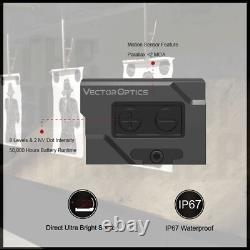 Solar Powered Enclosed Red Dot Optic Sight For Acro Mps Footprint Shake Awake