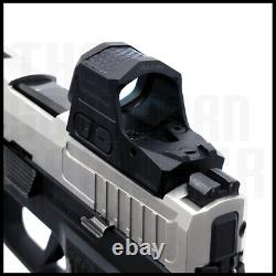 Solar Powered Red Dot OPTIC with SHAKE AWAKE BATTERY SIDE LOAD RMR FOOTPRINT