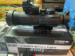 Steiner M536 Reticle Battle Sight Cal 7.62, Black, With SRS-2 Red Dot