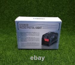 Steiner MPS Micro Pistol Red Dot Sight 3.3MOA Illuminated, Black 8700-MPS