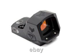 SwampFox Sentinel II 2 Red Dot RMSc Pattern Cut Optic with Stealth Tritium Sight