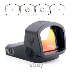 Swampfox Justice II 1x30 Full Size Reflex Red Multi-Reticle Sight NV JTC2130-MR