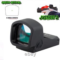 Swampfox Justice II 1x30mm6MOA 4 Reticle Red/Green Dot Optic Sight RMR footprint