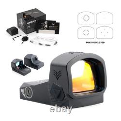 Swampfox Justice II 1x30mm 4 Reticle Red/Green Dot Sight-Shake Awake Auto RMR