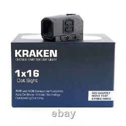 Swampfox Kraken Closed Emitter Dot Sight 1x16mm GreenDot Sight 3 MOA KRK00116-3G