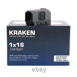 Swampfox Kraken Closed Emitter Dot Sight 1x16mm Red Dot Sight 3 MOA KRK00116-3R