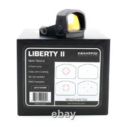 Swampfox Liberty II 1x24 Multi Reticle Red Dot Sight with 10 Brightness Settings