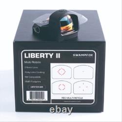 Swampfox Liberty II 1x24mmRed Multi-Reticle/Green Dot Reflex Sight RMR Footprint